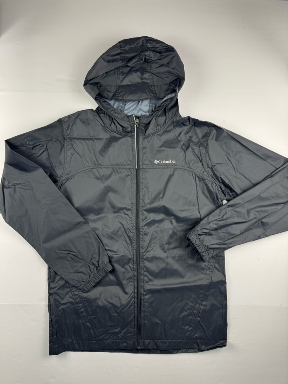 Columbia Black Kids' Hooded Windbreaker Jacket